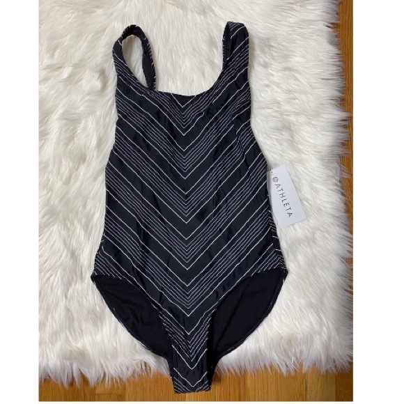 Athleta Chevron High Leg One Piece Swimsuit - Picture 2 of 5